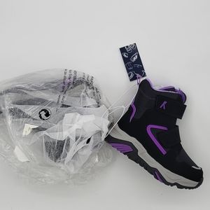 New K KomForme Kids Girls Ankle Warm Fur Lined Outdoor Hiking Snow Winter boot 9